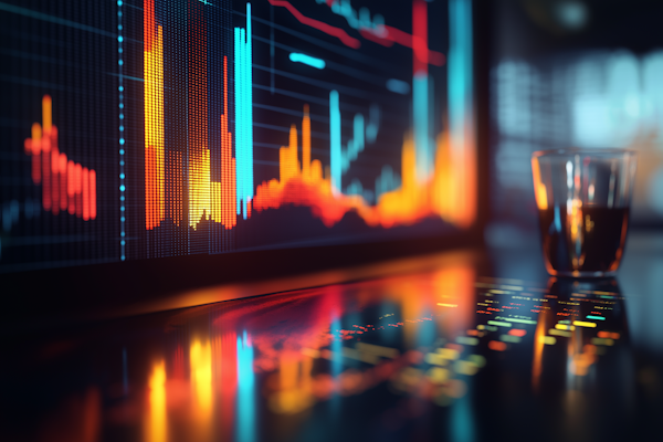 Criptovalute Bitcoin e investimenti digitali su schermo